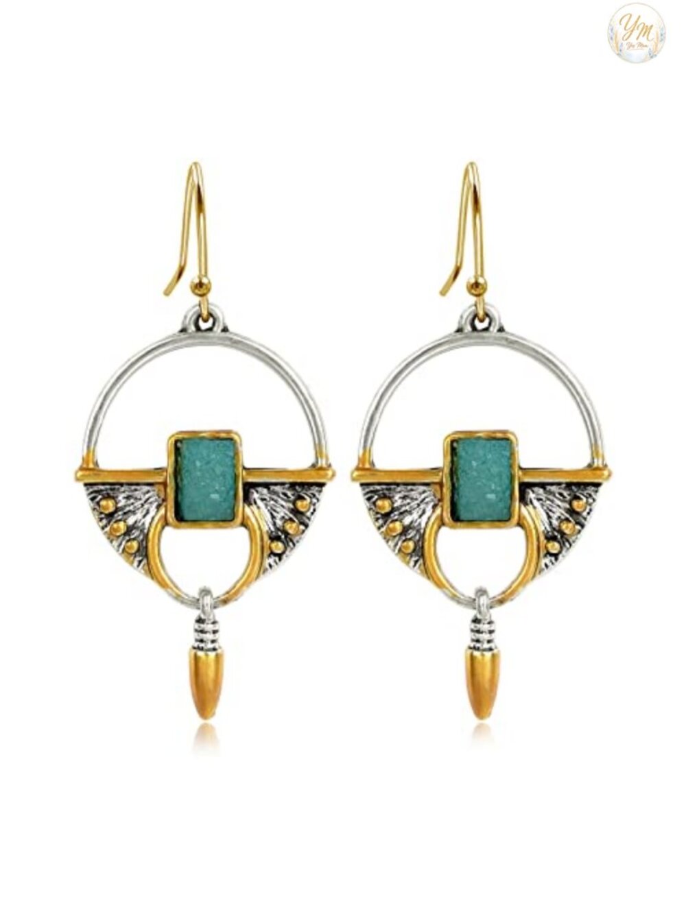 Vintage Boho 14K Gold Plated Drop Dangle Earrings for Women